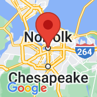 Map of Norfolk, VA US